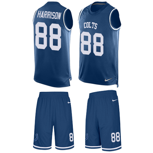 Men's Limited Marvin Harrison Nike Jersey Royal Blue - #88 Tank Top Suit NFL Indianapolis Colts